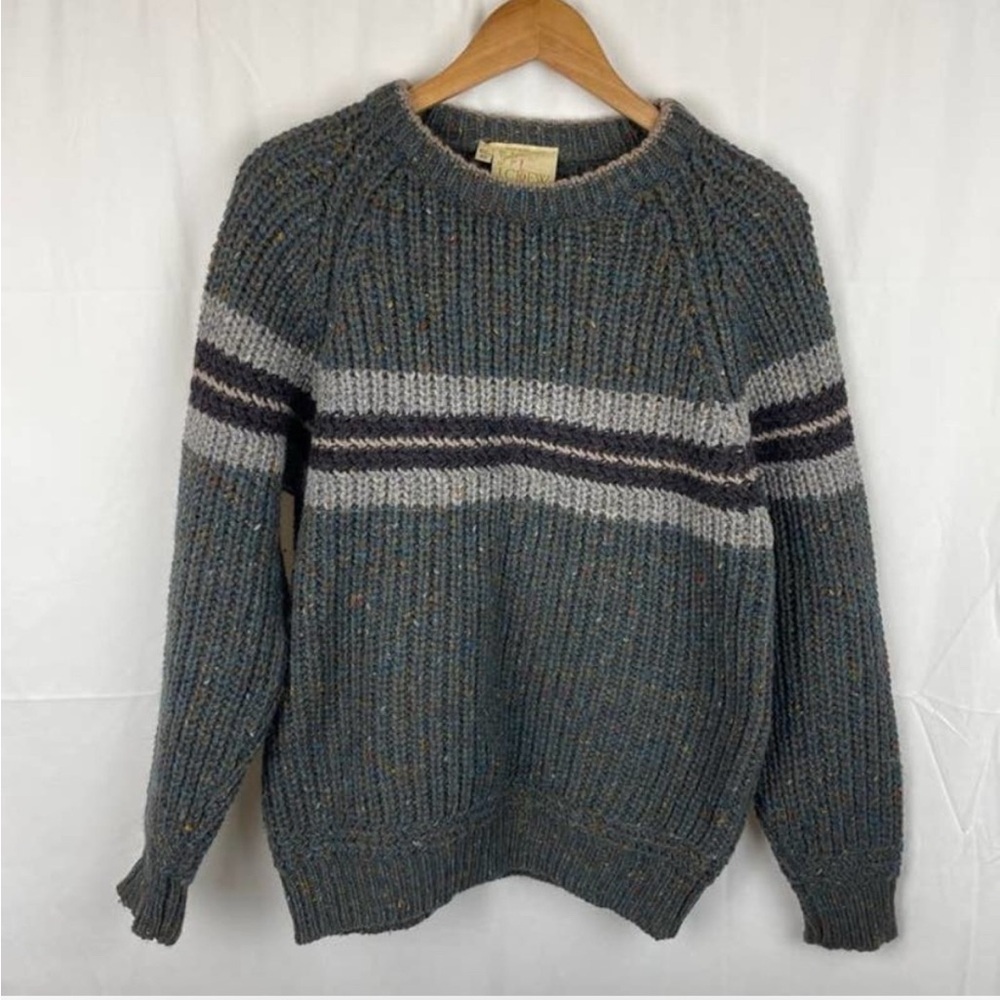Gaeltarra for J Crew Men's Vintage Sweater 100% Wool Made in Ireland 40" or US M